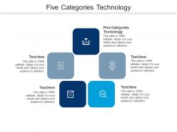 Five categories technology ppt powerpoint presentation icon introduction cpb