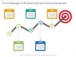 Five challenges for business profit and goal achievement