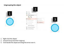 Five circles and tags for data analysis flat powerpoint design