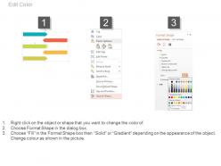 Five colored tags for data and information powerpoint slides