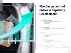 Five components of business capability development