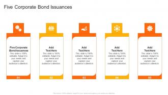 Five Corporate Bond Issuances In Powerpoint And Google Slides Cpb
