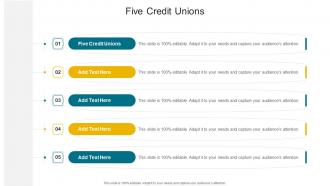 Five Credit Unions In Powerpoint And Google Slides Cpb