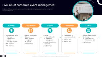Five Cs Of Corporate Event Management