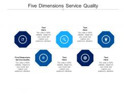 Five dimensions service quality ppt powerpoint presentation layouts elements cpb
