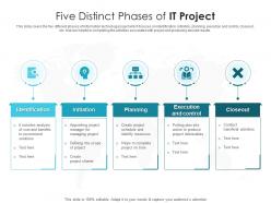 Five Distinct Phases Of IT Project