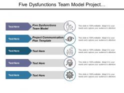 Five dysfunctions team model project communication plan template cpb