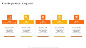 Five Employment Inequality In Powerpoint And Google Slides Cpb