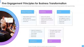 Five Engagement Principles For Business Transformation