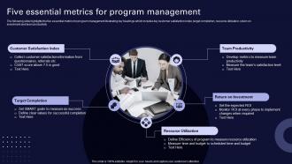 Five Essential Metrics For Program Management