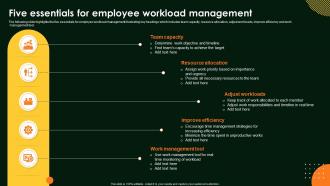 Five Essentials For Employee Workload Management