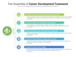 Five essentials of career development framework