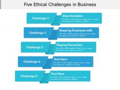 Five ethical challenges in business