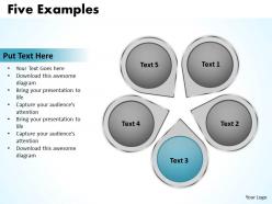 Five examples powerpoint slides presentation diagrams templates