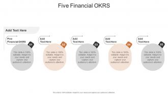 Five Financial OKRS In Powerpoint And Google Slides Cpb