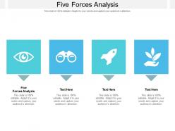 Five forces analysis ppt powerpoint presentation summary deck cpb