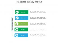 Five forces industry analysis ppt powerpoint presentation icon example cpb