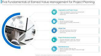 Five Fundamentals Of Earned Value Management For Project Planning