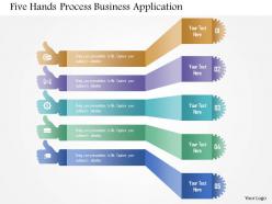 Five hands process business application powerpoint templates
