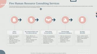 Five Human Resource Consulting Services