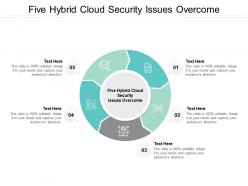 Five hybrid cloud security issues overcome ppt powerpoint presentation model example topics cpb