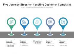 Five journey steps for handling customer complaint