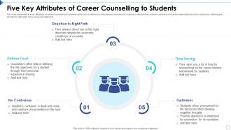 Five Key Attributes Of Career Counselling To Students