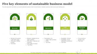 Five Key Elements Of Sustainable Business Model