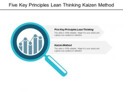 Five key principles lean thinking kaizen method customer segments cpb