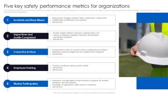 Five Key Safety Performance Metrics For Organizations