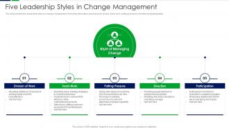 Five Leadership Styles In Change Management