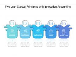 Five lean startup principles with innovation accounting