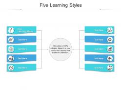 Five learning styles ppt powerpoint presentation pictures professional cpb