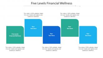Five Levels Financial Wellness Ppt Powerpoint Presentation Styles Layouts Cpb