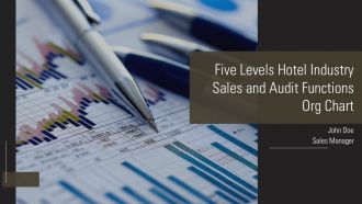 Five Levels Hotel Industry Sales And Audit Functions Org Chart PPT Guidelines AT