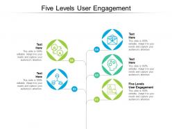 Five levels user engagement ppt infographic template clipart images cpb