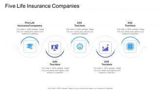 Five Life Insurance Companies In Powerpoint And Google Slides Cpb