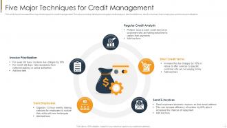 Five Major Techniques For Credit Management
