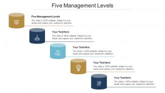 Five Management Levels Ppt Powerpoint Presentation Model Microsoft Cpb