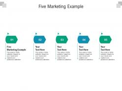 Five marketing example ppt powerpoint presentation outline deck cpb