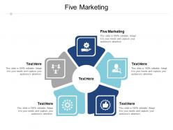 Five marketing ppt powerpoint presentation slides example cpb