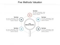 Five methods valuation ppt powerpoint presentation styles clipart images cpb