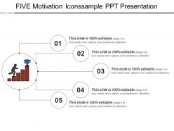 Five Motivation Iconssample Ppt Presentation