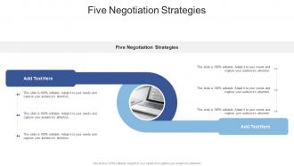 Five Negotiation Strategies In Powerpoint And Google Slides Cpb