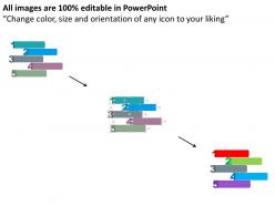 Five number tags for data representation flat powerpoint design