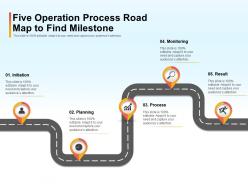 Five operation process road map to find milestone