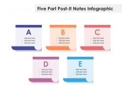 Five part post it notes infographic