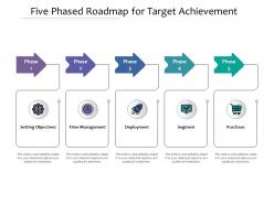 Five phased roadmap for target achievement