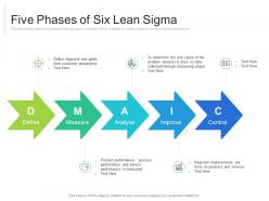 Five phases of six lean sigma