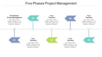 Five phases project management ppt powerpoint presentation gallery picture cpb